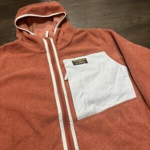 LL Bean Womens Mountain Classic Fleece Hooded Jacket